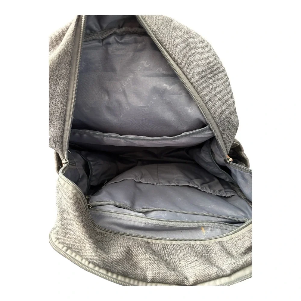 Ruvalino Diaper Bag Backpack Gray Gender Neutral Multi Pocket Compartments YW168